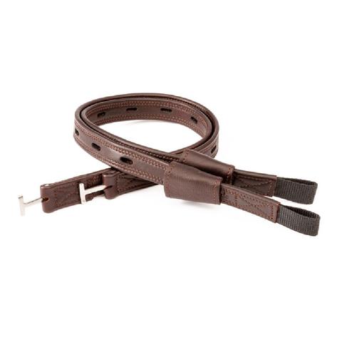 Puśliska ujeżdżeniowe Kavalkade z olejowanej skóry brązowe