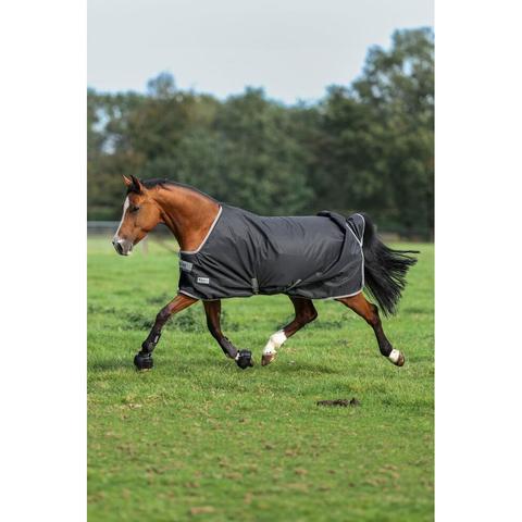 Derka padokowa letnia Bucas 600D 0g Anniversary Turnout Light SD Black-Silver, czarna