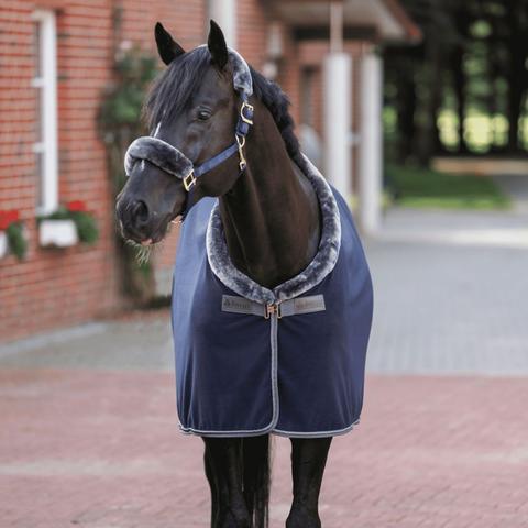 Derka polarowa Bucas Show-Line 400g Navy-Silver, granatowa