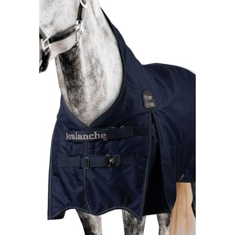 Derka padokowa z kołnierzem Horze Avalanche 1200D 300g granatowa