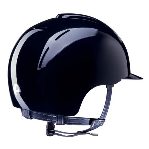 Kask Kep Smart - szeroki daszek - granatowa ramka - granatowy połysk