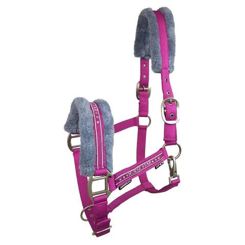 Kantar z futerkiem York Star różowy