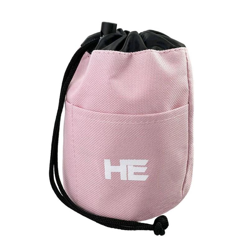 Torebka-sakiewka na smakołyki HE Viva szaro-różowa