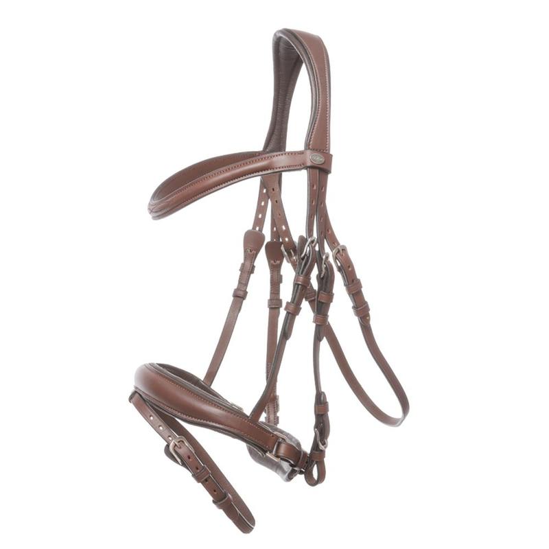 Ogłowie z olejowanej skóry Kavalkade Astrid brązowe