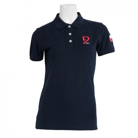 Koszulka kibica damska Polo Polish Equestrian Team Premium granatowa