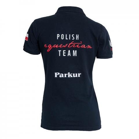 Koszulka kibica damska Polo Polish Equestrian Team Premium granatowa