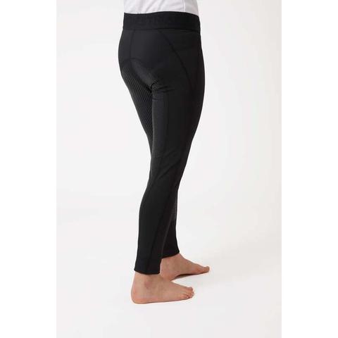 Legginsy młodzieżowe Horze z silikonem Madison Kids czarne