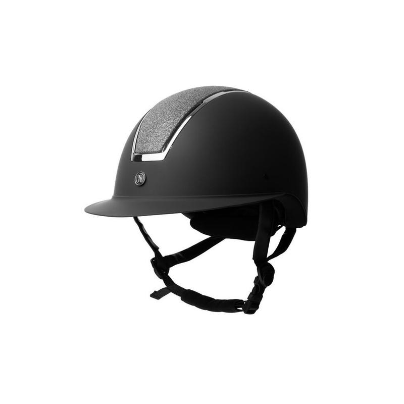 Kask Horze Monarch Metaliic Glitter II czarno-srebrny