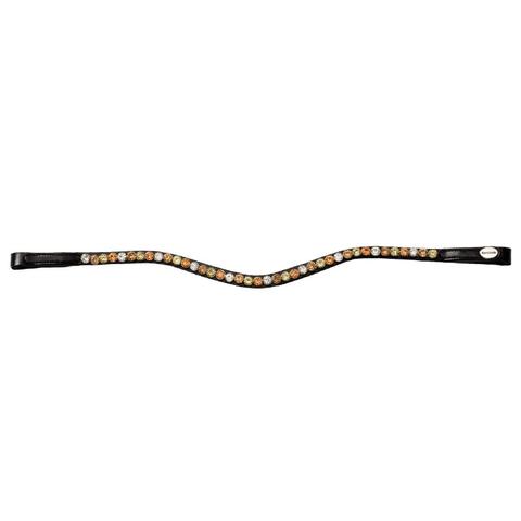 Naczółek Kavalkade Seasons Dreams czarno-biało-złoty