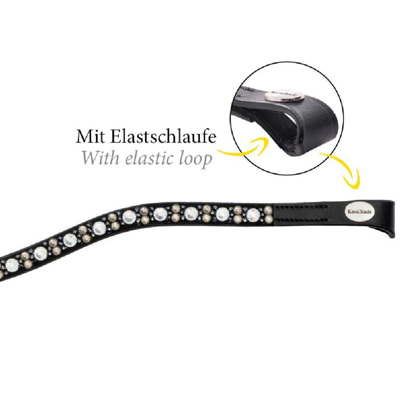 Naczółek Kavalkade Blaze czarno-szary