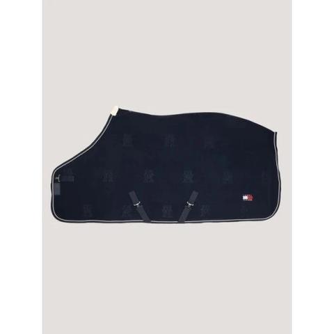 Derka polarowa Tommy Hilfiger Equestrian Oxford Desert Sky, granatowy