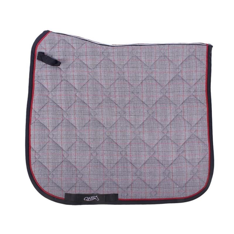 Czaprak QHP Check Grey szary