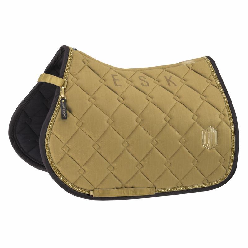 Czaprak Eskadron Heritage Cotton Glitter Crystal Cardamom, złoty 2025/2026