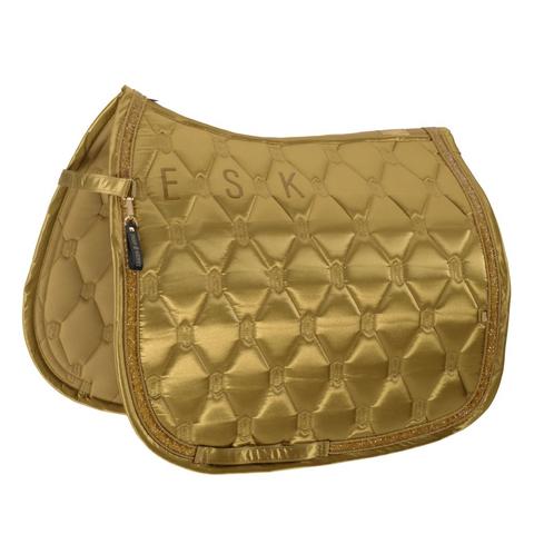 Czaprak Eskadron Heritage Satin Jewel Cardamom, złoty 2025/2026.