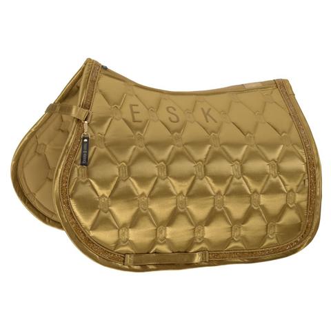 Czaprak Eskadron Heritage Satin Jewel Cardamom, złoty 2025/2026.