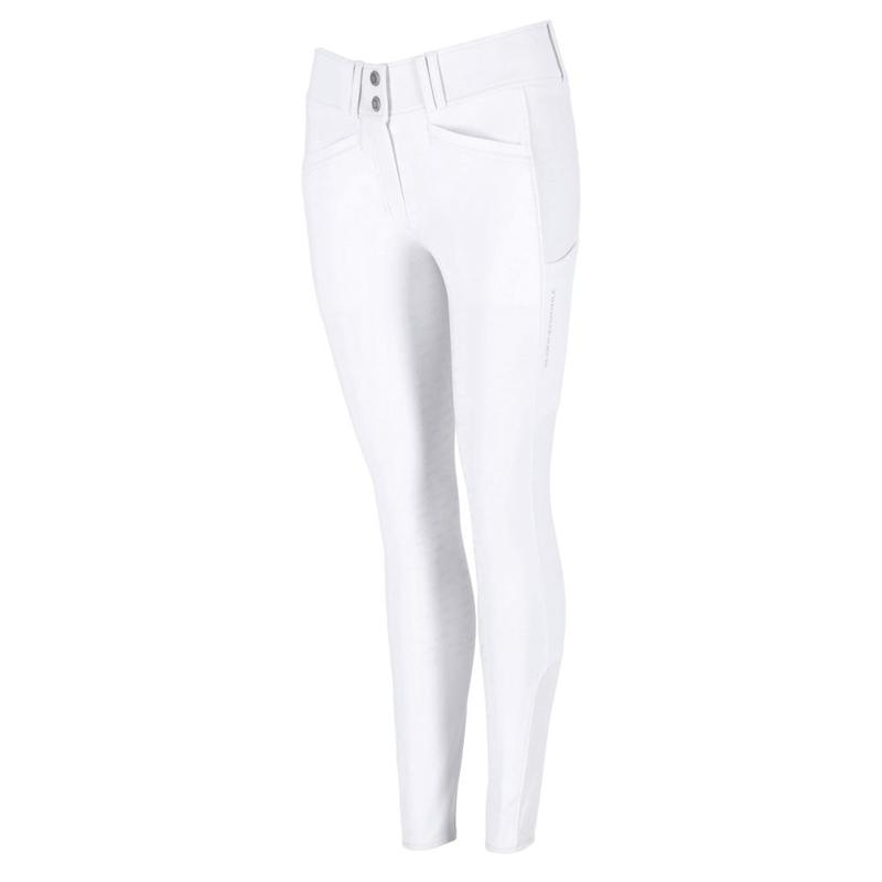 Bryczesy damskie Schockemoehle Carola optical white, białe 2025