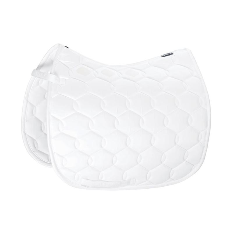 Czaprak Eskadron Glossy Wave Basics White, białe