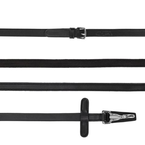 Wodze z karabińczykami QHP czarne