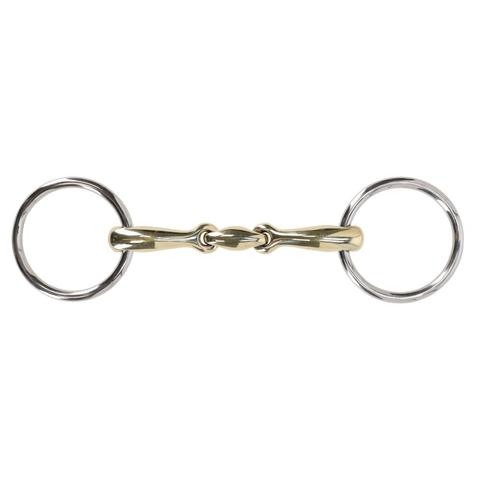 Wędzidło zwykłe QHP argentan podwójnie łamane