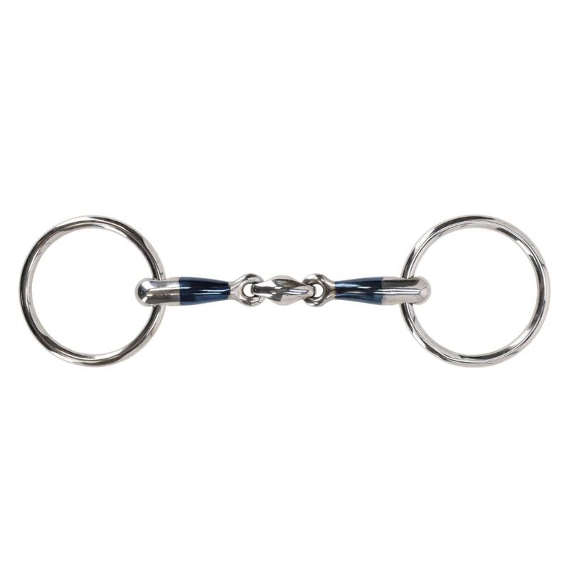 Wędzidło zwykłe QHP Sweet Iron podwójnie łamane