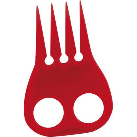 Grzebień do zaplatania koreczków York czerwony