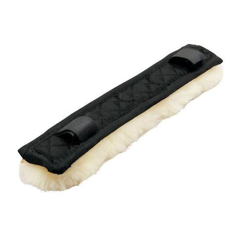 Podkładka futerkowa pod paski ogłowia Kavalkade 2 rzepy beżowa