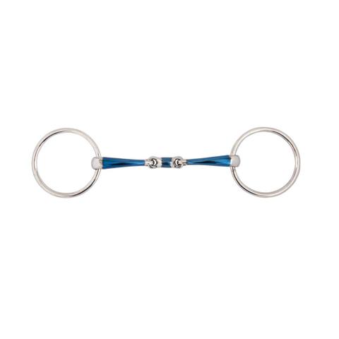 Wędzidło blokujące się BR Sweet Iron Magic rdzewiejące podwójnie łamane 14 mm