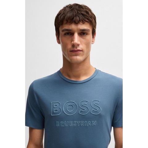 Koszulka męska Boss Equestrian Northern Blue, niebieska