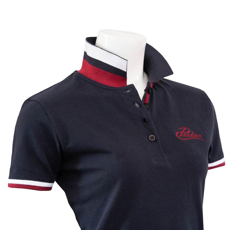 Koszulka polo damska Parkur granatowa