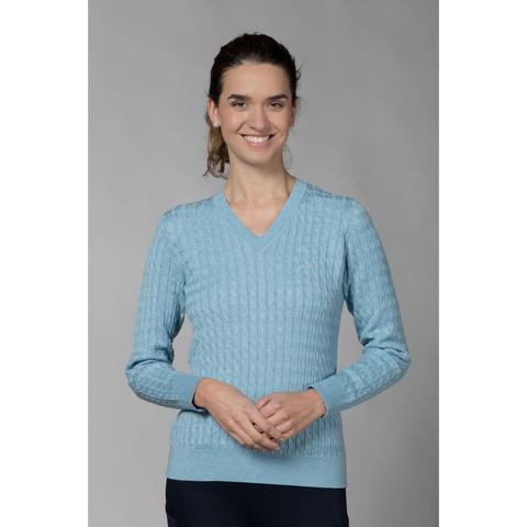 Sweter damski Schockemoehle SPPam Style Milky blue, błękitny 2025