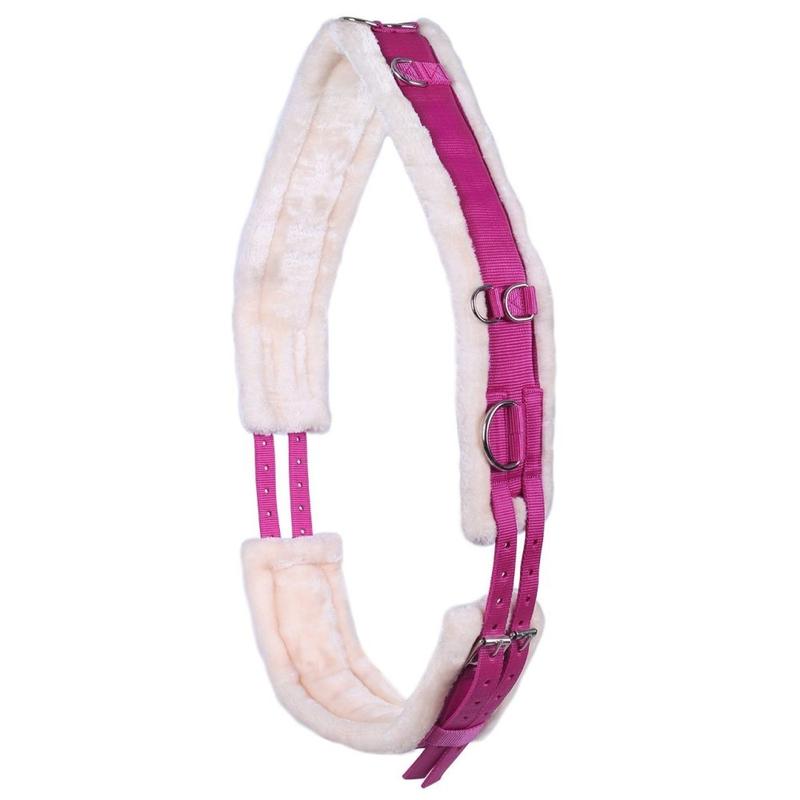 Pas do lonżowania QHP Ontario Fuchsia różowy