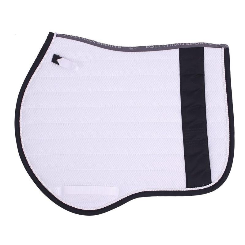 Czaprak QHP Airmesh white/black collection