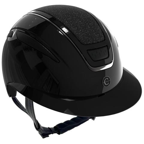Kask Covalliero Elite Polo czarny połysk
