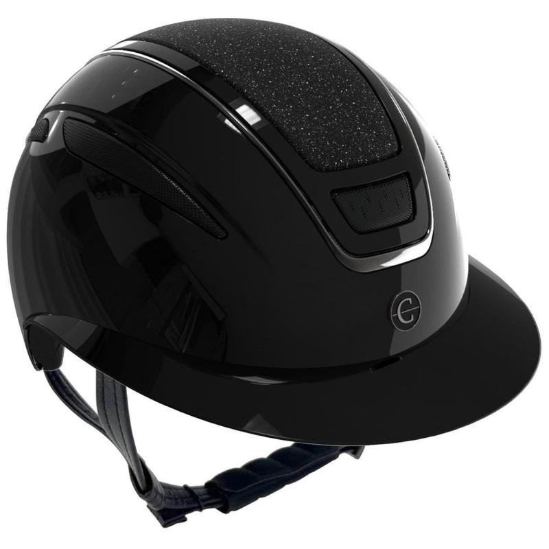 Kask Covalliero Elite Polo czarny połysk