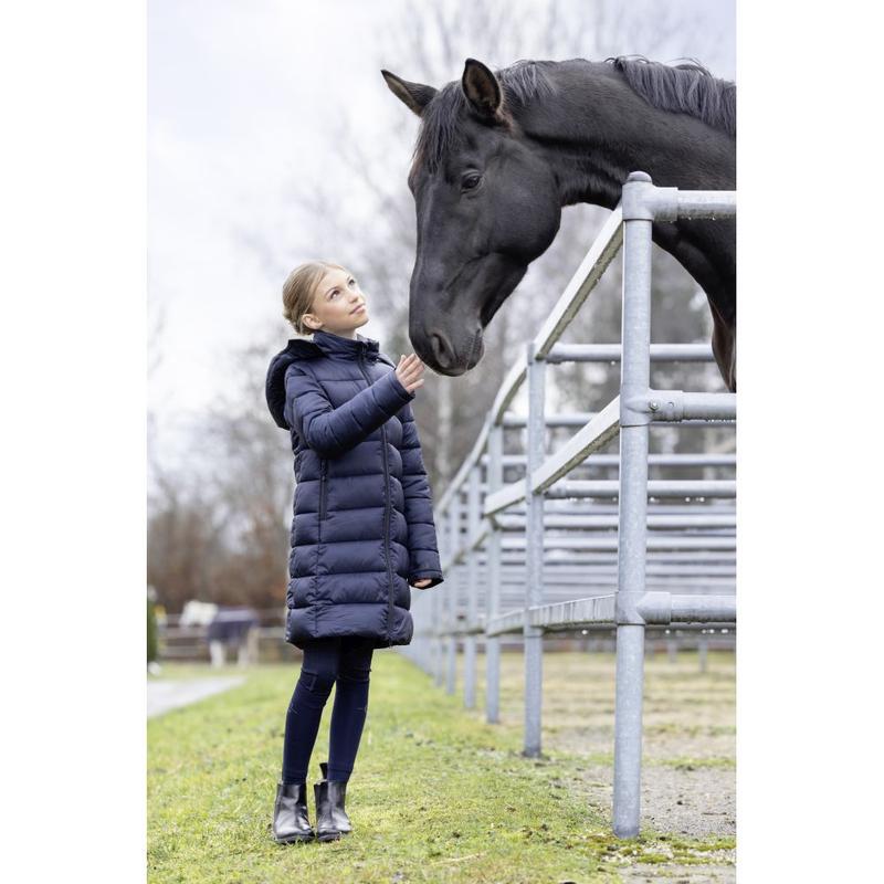 Płaszcz zimowy młodzieżowy Covalliero granatowy 2025