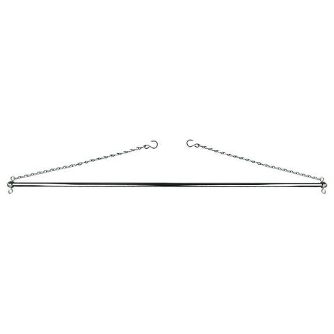 Wieszak stajenny York na łańcuszkach srebrny