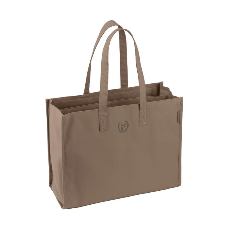 Torba na akcesoria Eskadron Platinum Faux Leather Shopper Smoky taupe, beżowa 2025