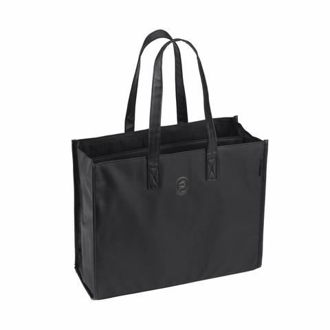 Torba na akcesoria Eskadron Platinum Faux Leather Shopper Black, czarna 2025