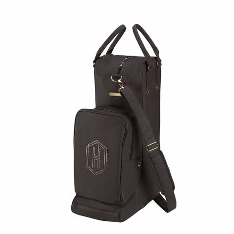 Torba na oficerki i kask Eskadron Heritage Faux Leather Black Truffle, ciemnobrązowa 2025/2026