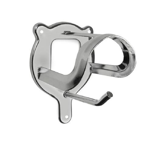 Wieszak na ogłowie York metalowy srebrny