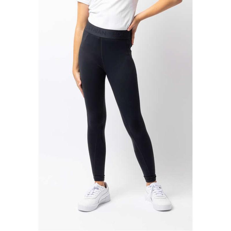 Legginsy młodzieżowe Horze z silikonem Madison Kids granatowe