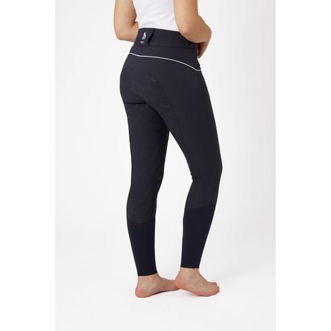 Bryczesy damskie Horze Nordic Perfortmance z lejem silikonowym granatowe