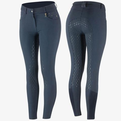 Bryczesy damskie Daniela silicone Horze granatowe