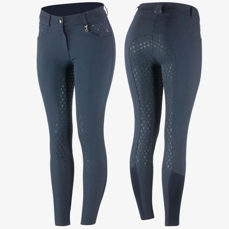 Bryczesy damskie Daniela silicone Horze granatowe