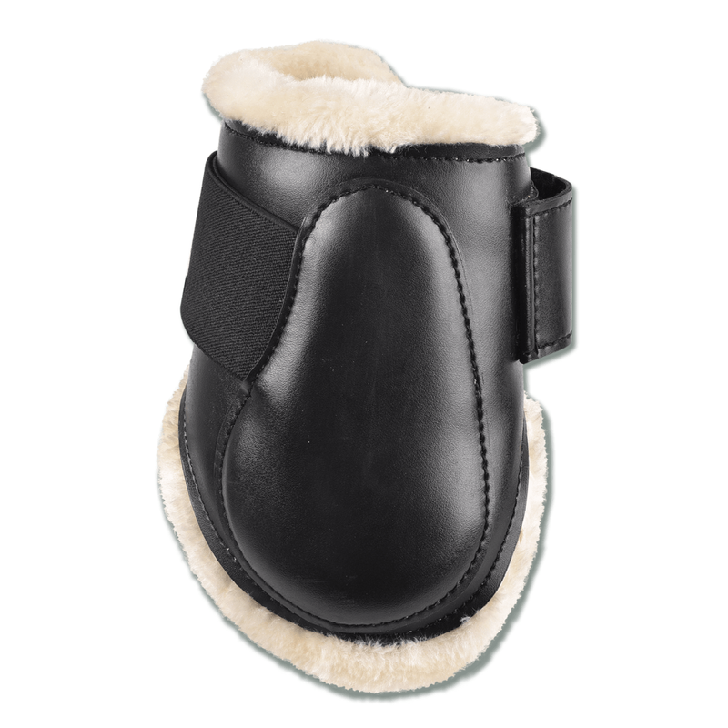 Ochraniacze z futerkiem syntetycznym Waldhausen tył czarne