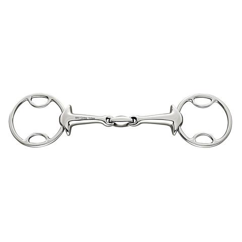 Wędzidło Sprenger Max-Control blokujące się z łezkami podwójnie łamane