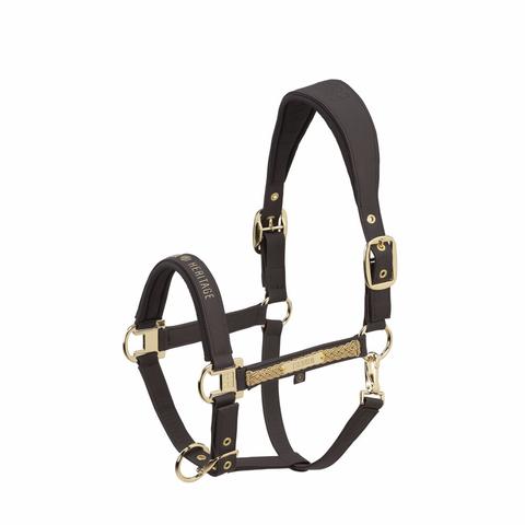 Kantar Eskadron Heritage Faux Leather Double Pin Black Truffle, ciemnobrązowy 2025/2026