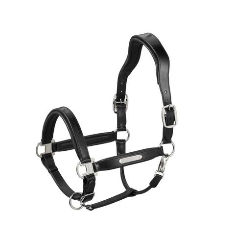 Kantar skórzany Eskadron Basics Leather Stallion Black, czarny