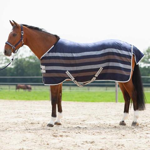 Derka stajenna Kavalkade Robusta II 200g granatowo-brązowo-szara