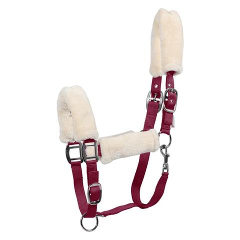 Kantar z futerkiem Waldhausen Fluffy bordowy